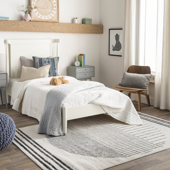 Corum Performance Black, Ivory Rug